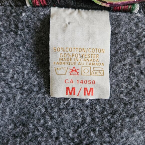 Northern Woods Clothing Co. Vest Womens M Gray V Neck Buttons Fleece Print VTG - Picture 9 of 10